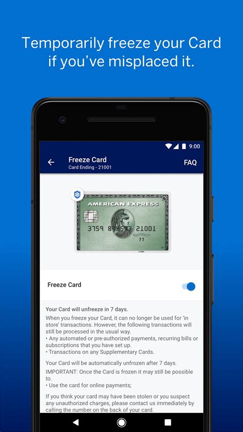 Amex CA for Android .